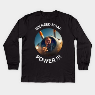 Clarkson - Moar Power Kids Long Sleeve T-Shirt